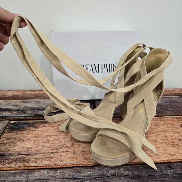 DREAM PAIRS High Chunky Block Platform Heels for Womens Strappy Gladiator Sexy O - Picture 3 of 8